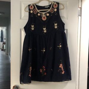 Alice & You Embroidered Swing Dress